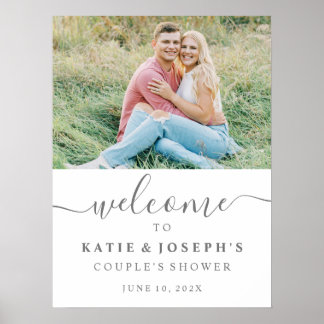Couple's Dusche Willkommen Digital oder Poster