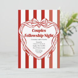 Couples Fellowship Night Church Event Einladung