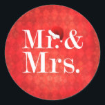Couple's First Christmas Sticker<br><div class="desc">Herr und Frau Christsticker</div>