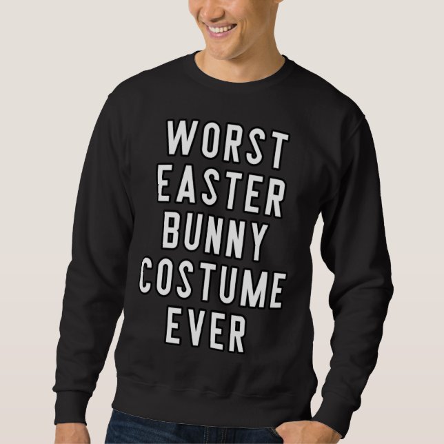 Couples Halloween Costume Worst Easter Bunny Costu Sweatshirt (Vorderseite)