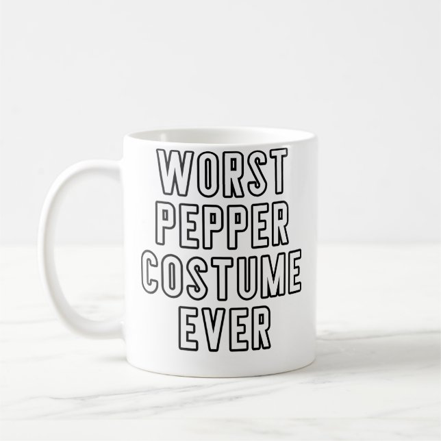 Couples Halloween Worst Pepper Ever Kaffeetasse (Links)