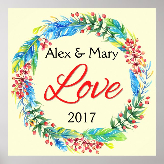 Couple's Liebe Poster (Vorne)