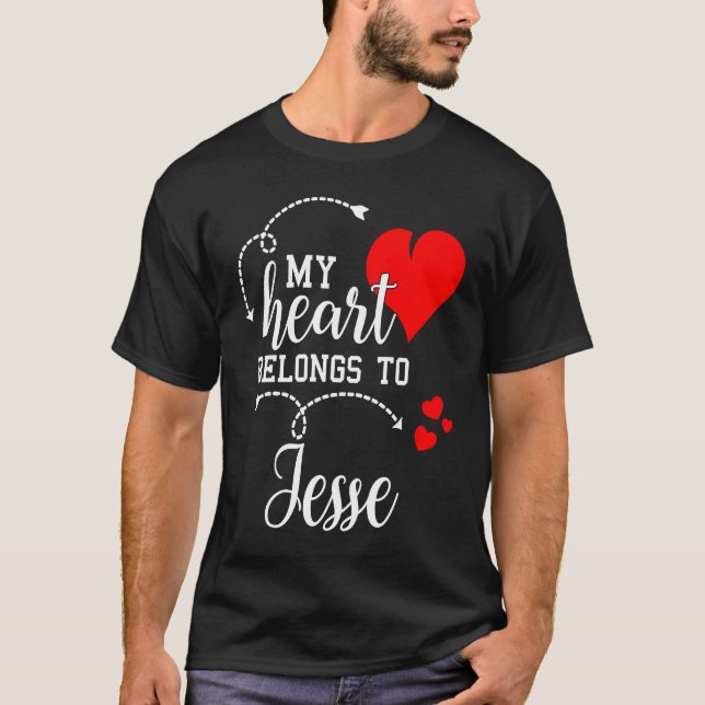 Couples Matching  My Heart Belong to Jesse  My Lov T-Shirt (Vorderseite)