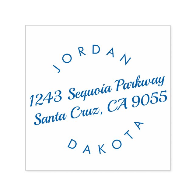 Couple's Names Moderne Script-Rücksendeadresse Permastempel (Design)