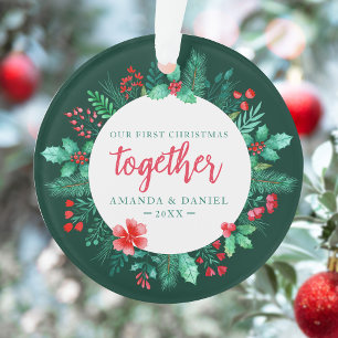 Couple's Our First Christmas Together Kranz Ornament