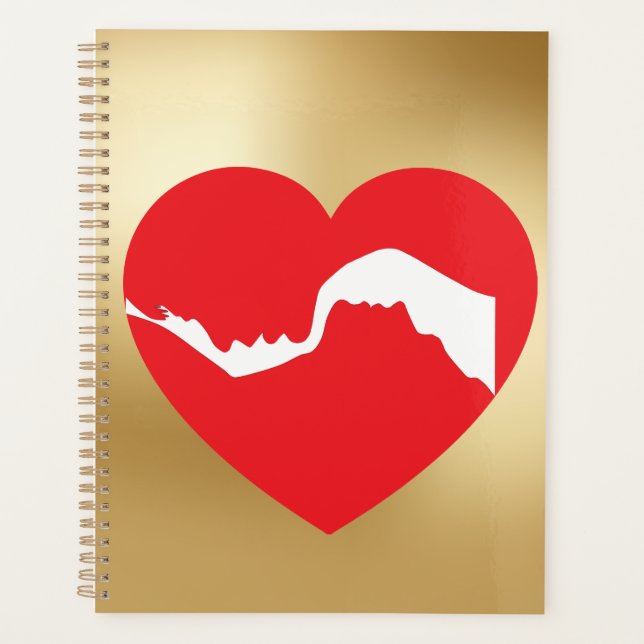 Couples Red Heart 2026 Planner Planer (Vorderseite)