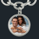 Couple's Sweetheart Foto Charm Bracklet Charm Armband<br><div class="desc">Couple's Sweetheart Foto Charm Bracklet</div>