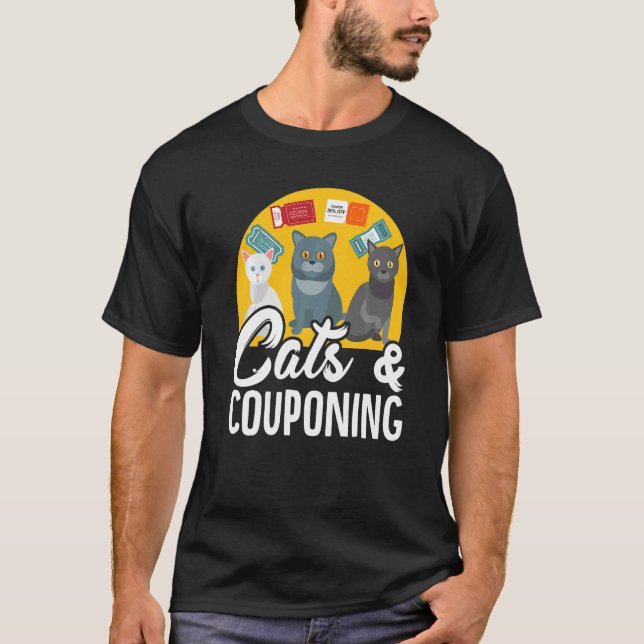Couponer Couponing Cats & Couponing T-Shirt (Vorderseite)