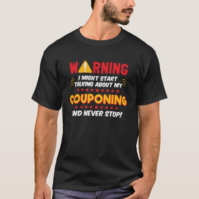 Couponing Coupons Joke Graphic T-Shirt (Vorderseite)