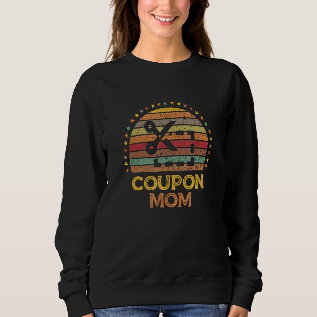 Couponing Mother Coupon Mom Clipper Money Saver Qu Sweatshirt (Vorderseite)