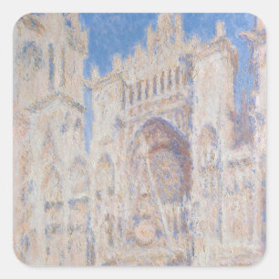 Cour d'Albane - Claude Monet Impressionismus Kunst Quadratischer Aufkleber