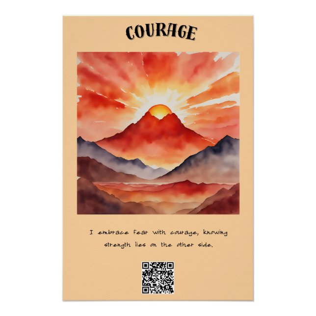 Courage Affirmation Special Poster (Vorderseite)