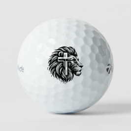 Courage and Faith Lion Head Golf Ball