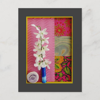 Courage Collage Postcard Postkarte