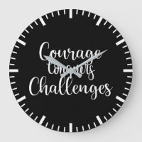 Courage Conquers - Gym Hustle Success Motivierend