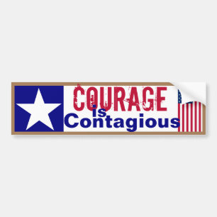 Courage Contagious Autoaufkleber