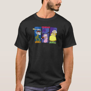 Courage der feige Hund Gruppen-Panels T-Shirt