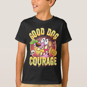 Courage Der Feige Hund Halloween Guter Hund T-Shirt