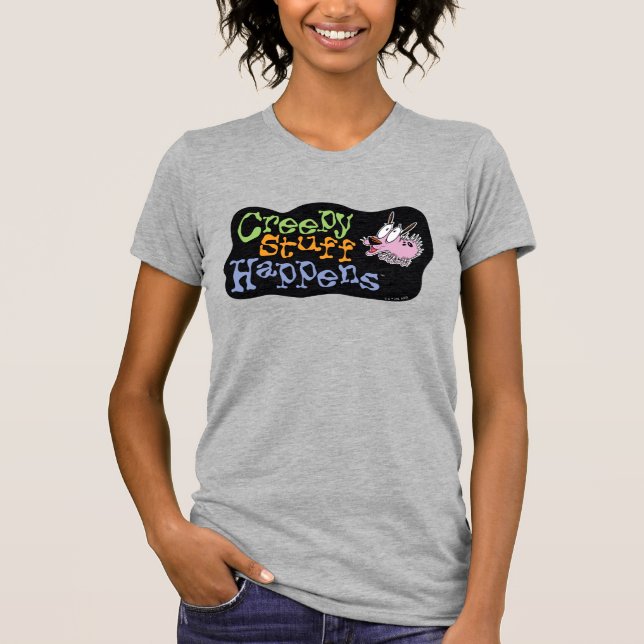 Courage des feigen Hundes | Creepy Stuff Events T-Shirt (Vorderseite)