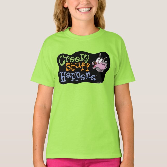 Courage des feigen Hundes | Creepy Stuff Events T-Shirt (Vorderseite)