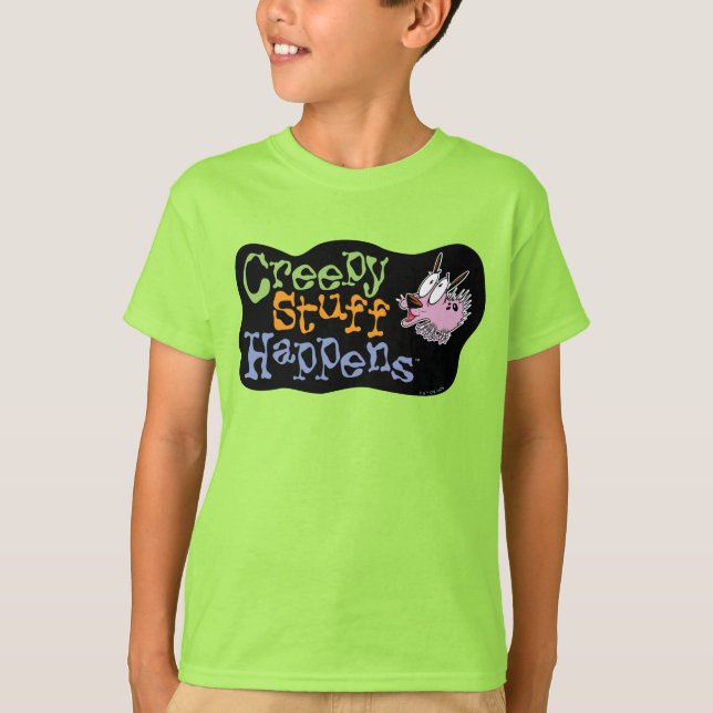 Courage des feigen Hundes | Creepy Stuff Events T-Shirt (Vorderseite)