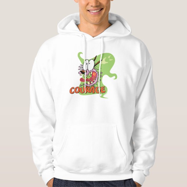 Courage des feigen Hundes | Ghost Graphic Hoodie (Vorderseite)