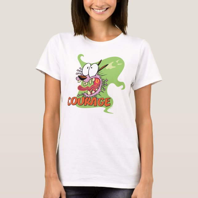 Courage des feigen Hundes | Ghost Graphic T-Shirt (Vorderseite)