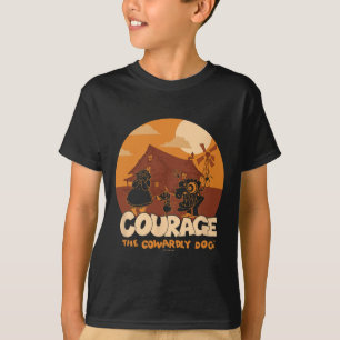 Courage des feigen Hundes Halloween feige Jagd T-Shirt