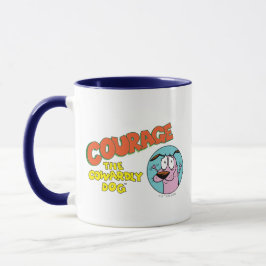 Courage des feigen Hundes | Logo anzeigen Tasse