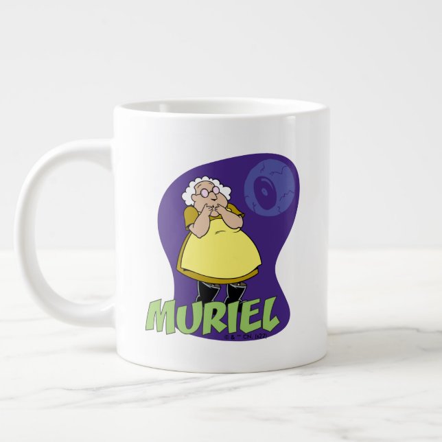 Courage des feigen Hundes | Muriel Graphic Jumbo-Tasse (Links)
