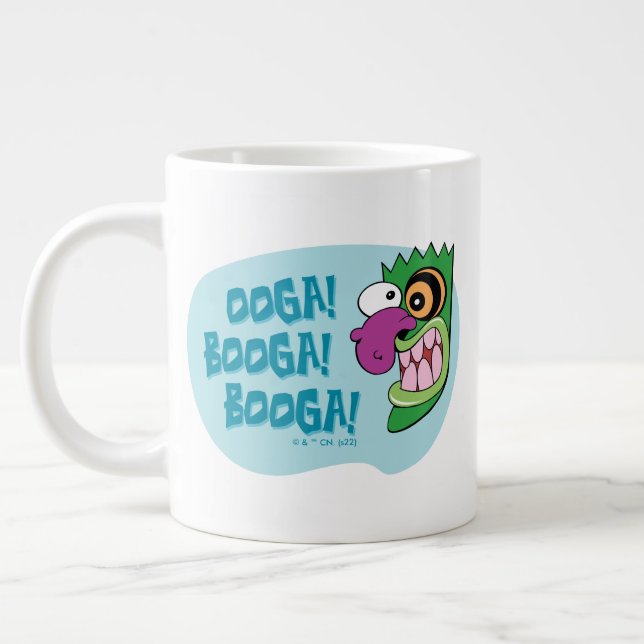 Courage des feigen Hundes | Ooga Booga Booga! Jumbo-Tasse (Links)