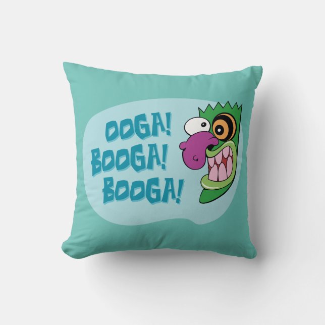 Courage des feigen Hundes | Ooga Booga Booga! Kissen (Vorderseite)