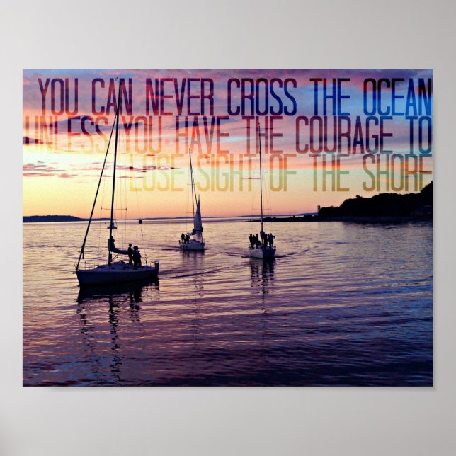 Courage, die Küste Verlassen Poster (Vorne)