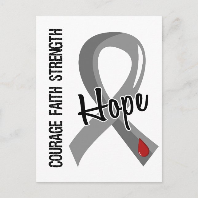 Courage Faith Hope 5 Diabetes Postkarte (Vorderseite)