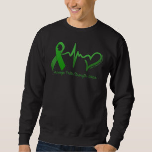 Courage Faith Strength Hope Kidney Disease Awarene Sweatshirt