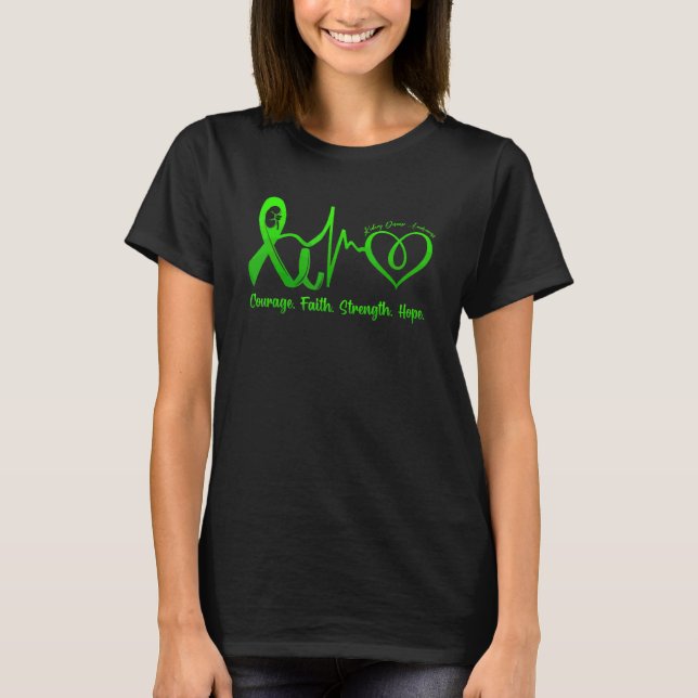 Courage Faith Strength Hope Kidney Disease Awarene T-Shirt (Vorderseite)