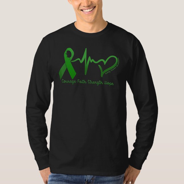 Courage Faith Strength Hope Kidney Disease Awarene T-Shirt (Vorderseite)
