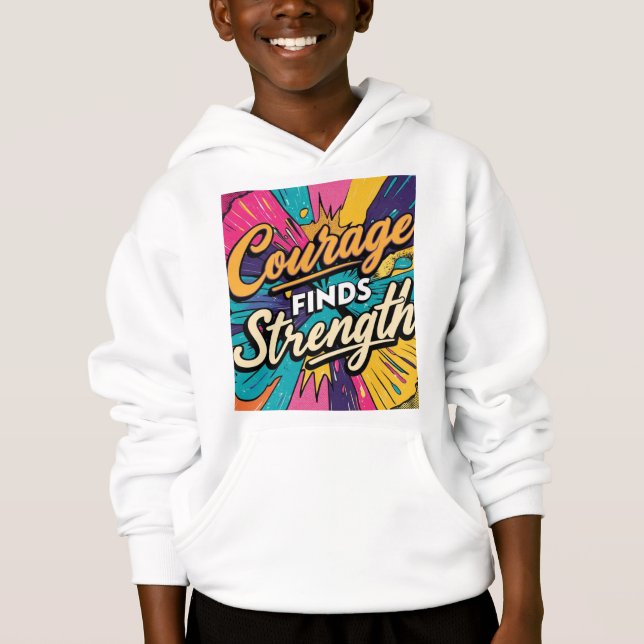 Courage Findings Strength T - Shirt Design (Zazzle (Vorderseite)
