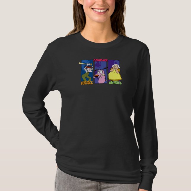 Courage für die feigen Dog Group Panels T-Shirt (Vorderseite)