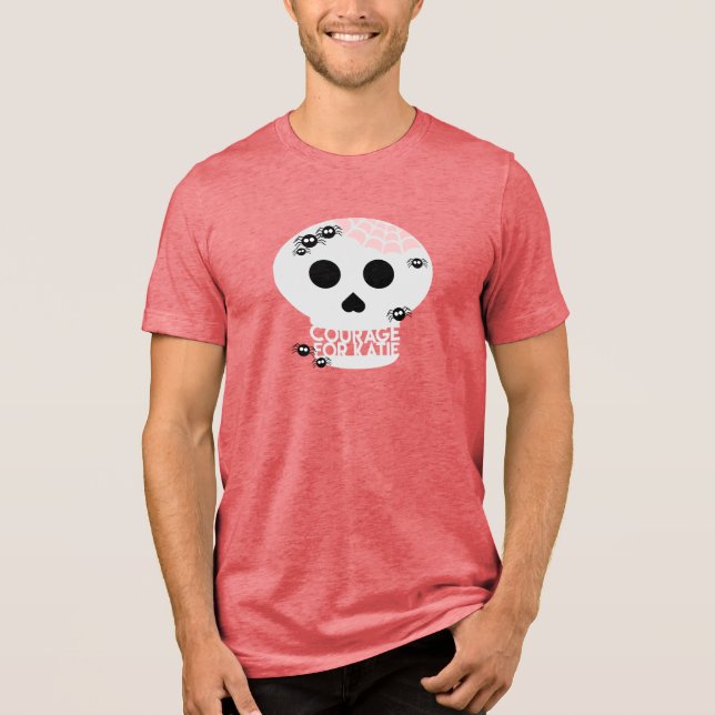 Courage für Katie - OG Skull T-Shirt Tri-Blend Shirt (Vorderseite)