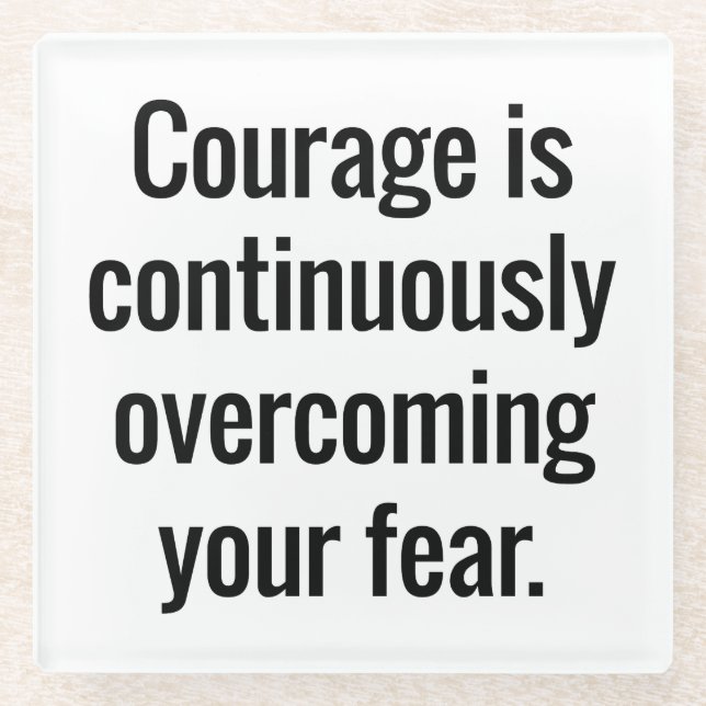 Courage Glass Untersetzer (Vorderseite)