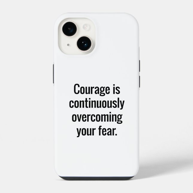 Courage iPhone Case Hülle (Rückseite)