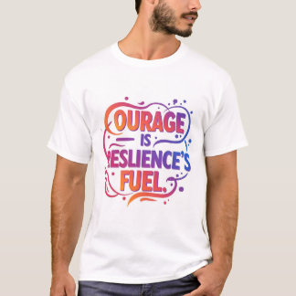 "Courage is Resilience's Fuel" T-Shirt