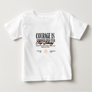 Courage ist stärker als Angst Baby T-shirt