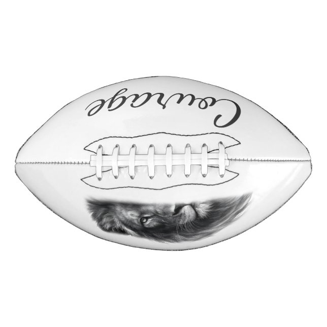 Courage Lion Artistic Minimal- Football (Vorderseite)