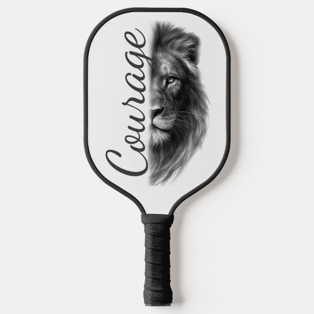 Courage Lion Artistic Minimal- Pickleball Schläger (Vorderseite)