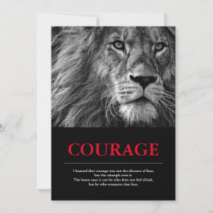Courage Lion Motivierend Inspiration