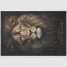 Courage Lion Portrait Seidenpapier