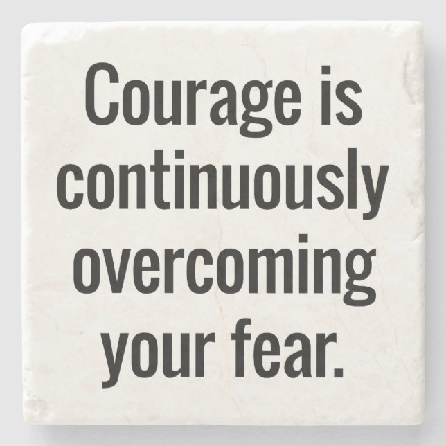 Courage Marble Stone Untersetzer (Vorderseite)