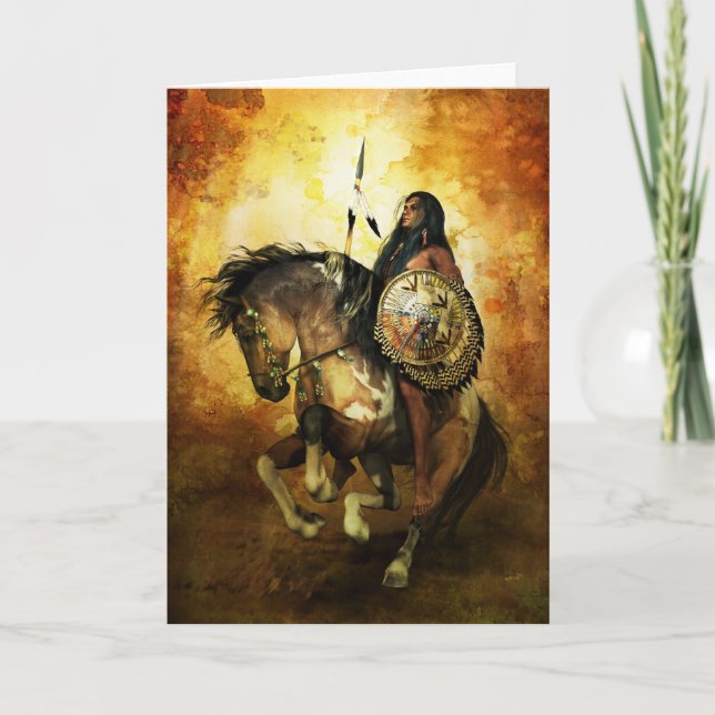 Courage Native American Card Karte (Vorderseite)